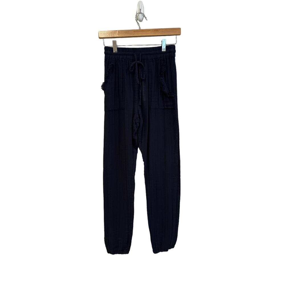 Sundays Pascale Cotton Navy Blue Jogger Pockets Size 0 - Picture 2 of 7